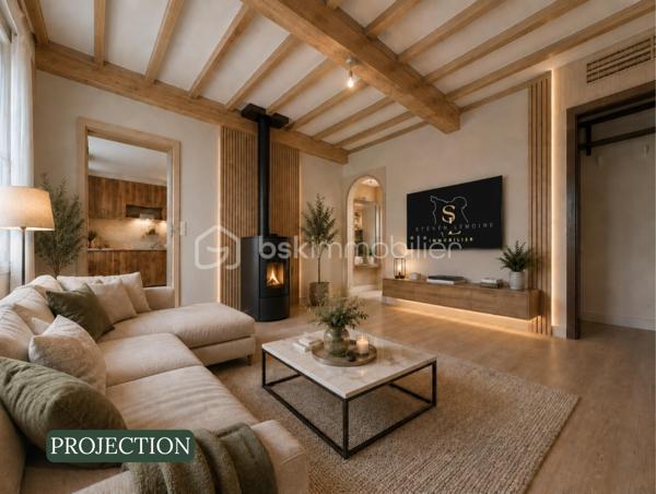 Et si votre prochaine maison avait bien plus à offrir qu’une simple surface habitable ?
Nichée sur les hauteurs des Rouges-Terres, proche Montagne du Roule, cette maison atypique d’environ 63 m² habitables, complétée par une véranda de 15 m² avec salle d’eau, est implantée sur une belle parcelle d’environ 446 m².

Dès l’entrée, vous découvrirez une véranda, une salle d’eau, une cuisine aménagée et équipée, un salon, un WC indépendant ainsi qu’une première chambre bénéficiant d’un accès direct à une terrasse exposée Sud-Ouest d’environ 15 m².
À l’étage, un palier dessert deux chambres mansardées, apportant un espace nuit supplémentaire et beaucoup de charme à l’ensemble.

UN EXTÉRIEUR QUI FAIT LA DIFFÉRENCE

La maison dispose de deux terrasses, d’un jardin clos et arboré avec deux accès, de plusieurs arbres fruitiers et d’un barbecue traditionnel, parfait pour profiter des beaux jours.
Mais son véritable atout réside dans ses nombreuses dépendances !
Vous bénéficiez d’environ 88 m² d’annexes, comprenant deux garages, trois dépendances alimentées en eau et en électricité, trois appentis ainsi que des espaces pouvant servir de buanderie ou de stockage.
Un volume particulièrement intéressant pour stationner plusieurs véhicules, bricoler, créer un atelier, stocker du matériel ou imaginer de nouveaux projets.

UN BIEN À FAIRE ÉVOLUER SELON VOS ENVIES

Des travaux sont à prévoir, mais cette maison offre une base intéressante et de nombreuses possibilités d’aménagement pour révéler tout son potentiel.
Côté équipements : huisseries PVC double vitrage, volets roulants électriques au rez-de-chaussée, toiture en tuiles et chauffage fioul, cheminée avec insert et électrique.
Une maison singulière, un jardin agréable et surtout près de 88 m² d’annexes : un bien qui mérite d’être découvert pour apprécier pleinement ses possibilités.
Taxe Foncière : 614€ /an
