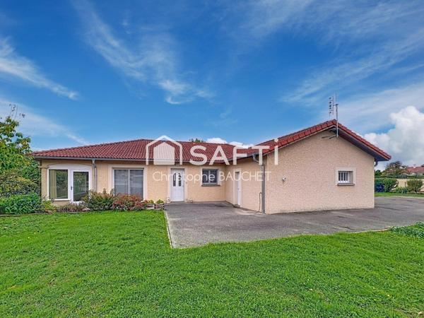 Maison 4P récente de plain pieds à Viriat