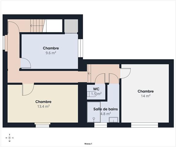 Maison 3 chambres et terrain constructible -Tournon sud
