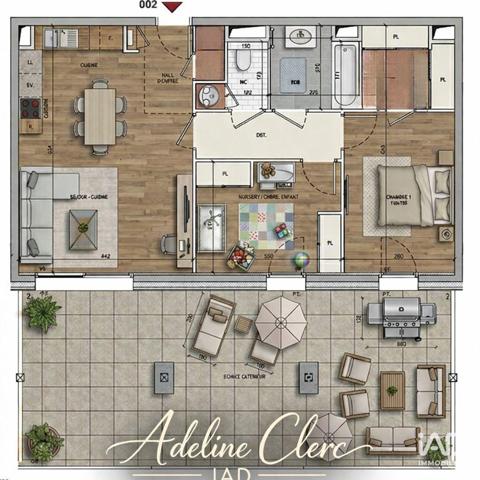 Appartement à vendre 3 pièces 66 m² Les Rousses