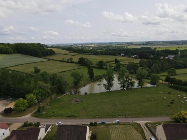 Terrain à vendre de 1 300,00 m² L'ISLE SUR SEREIN (89) vue magnifique
