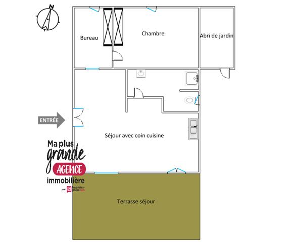 Maison  individuelle 43 m2 sur terrain de 520 m2 -  20144 Sainte Lucie De Porto Vecchio - CORSE DU SUD - FRANCE