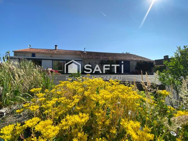 Maison en pierre 3 chambres grandes dependances garage camping car