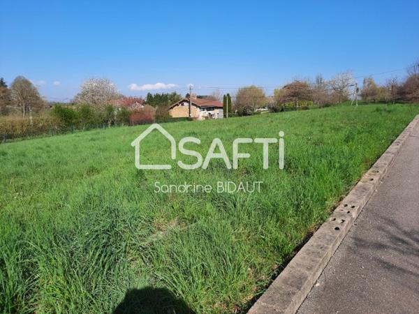 Libre constructeur, terrain à bâtir de 1030 m², viabilisé, secteur Saint Trivier de Courtes