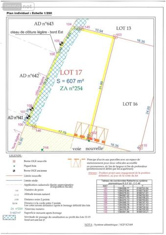 Terrain à Batir à vendre à Ducey-les-Chéris dans la Manche (50220), ref : TA589
