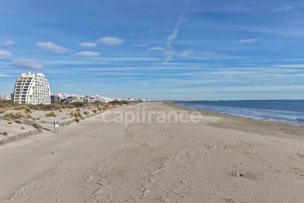 Vue panoramique mer et station