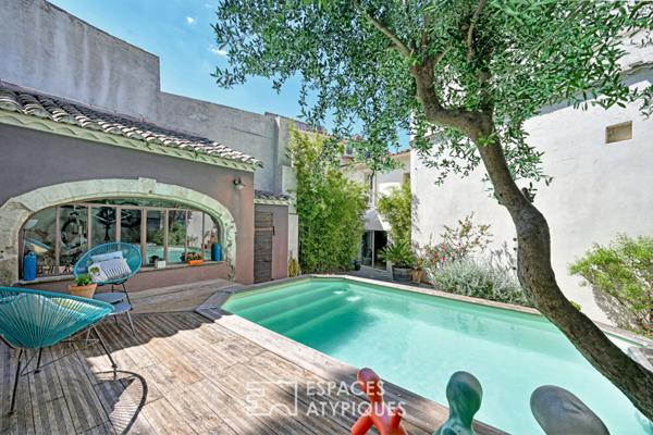 Maison de village avec extérieur arboré et piscine, sans vis-à-vis