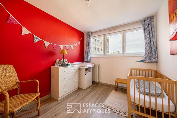 Appartement T4 lumineux en ultime étage à Villeurbanne