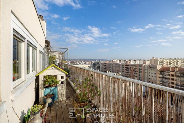 Appartement T4 lumineux en ultime étage à Villeurbanne