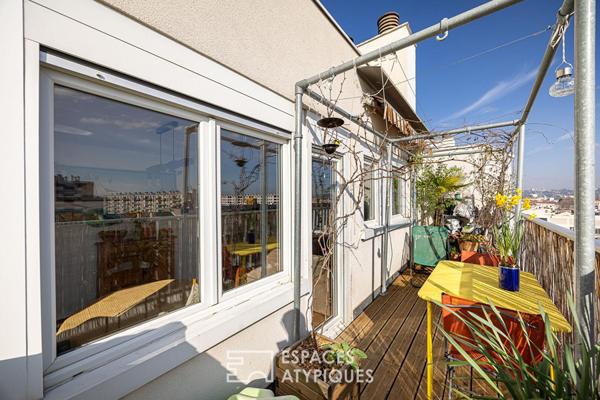 Appartement T4 lumineux en ultime étage à Villeurbanne