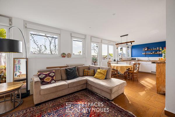 Appartement T4 lumineux en ultime étage à Villeurbanne