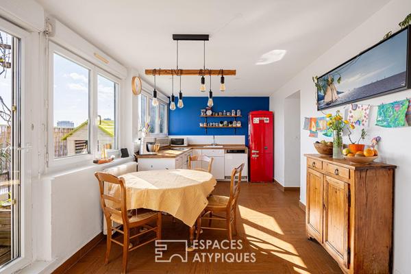 Appartement T4 lumineux en ultime étage à Villeurbanne