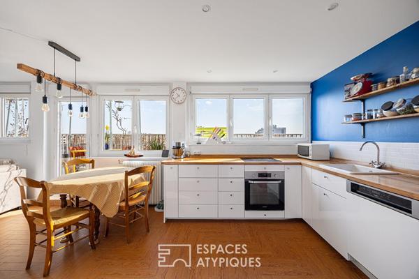 Appartement T4 lumineux en ultime étage à Villeurbanne