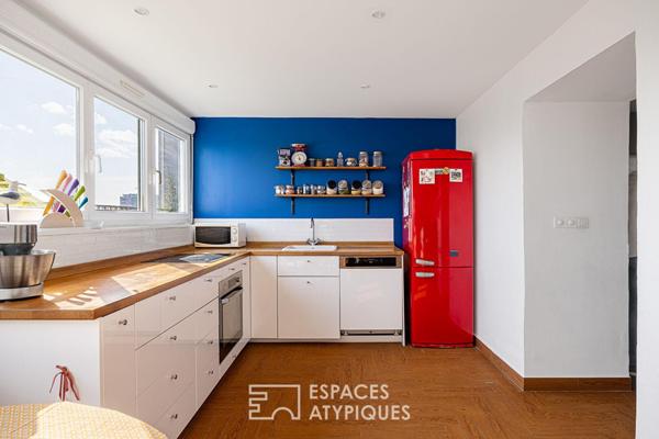 Appartement T4 lumineux en ultime étage à Villeurbanne