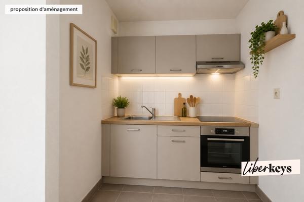 Francheville limite Craponne : T2 lumineux avec grand balcon au calme