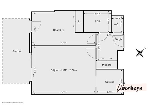 Francheville limite Craponne : T2 lumineux avec grand balcon au calme