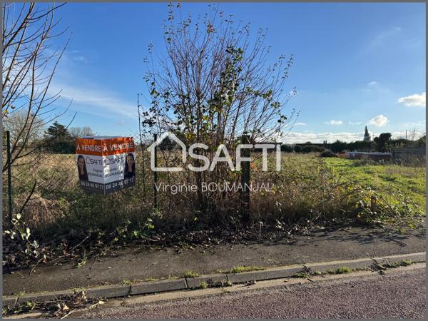Terrain plat à bâtir de 1032m2
