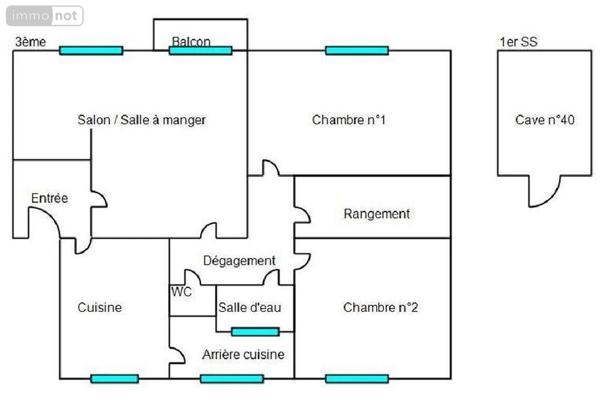 Appartement à vendre à Vannes dans le Morbihan (56000), ref : 56001-1220