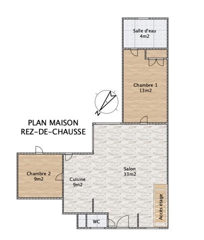 Maison
         6 pièces
        - 96 m² Exclusivité 217 000 € *