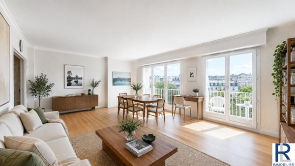 Paris (75007) Bel appartement de 104 m2 avec 3 chambres au 7ème étage à Paris VII