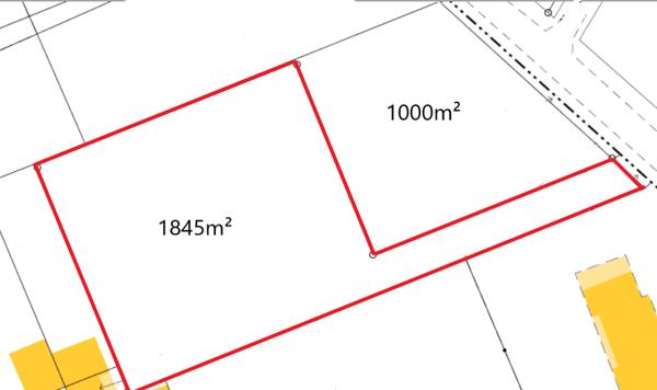 Terrain centre ville Saint Julien L'ars 1845 m2