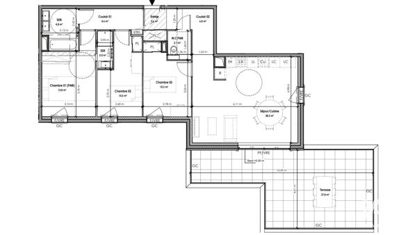 Appartement à vendre 4 pièces 85 m² Chamalières