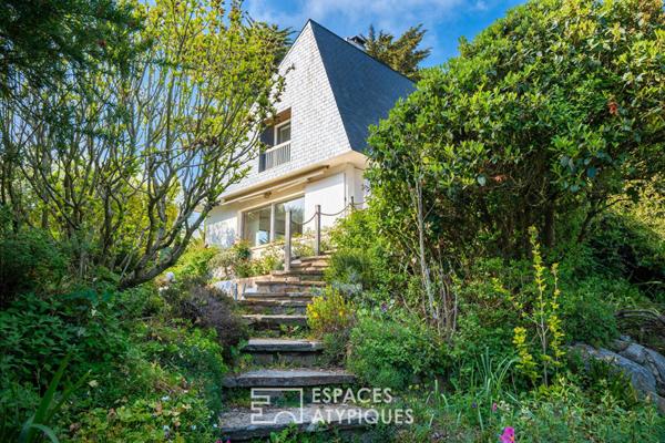 Maison d’architecte vue mer avec piscine et jardin de pins à vendre au Pouliguen
