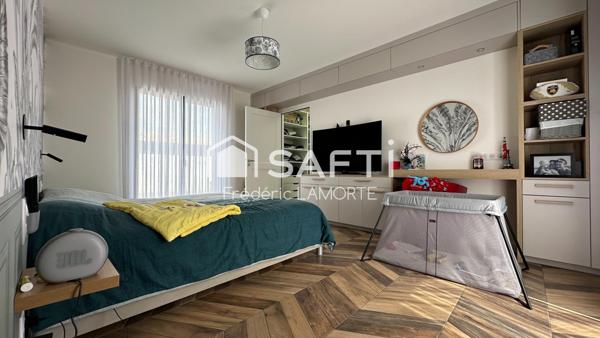 Villa 2021 de plain-pied, 5 chambres, piscine