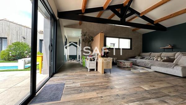 Villa 2021 de plain-pied, 5 chambres, piscine