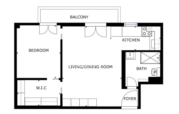NICE - FLEURS : MAGNIFIQUE 2 PIÈCES AVEC BALCON PLEIN SUD