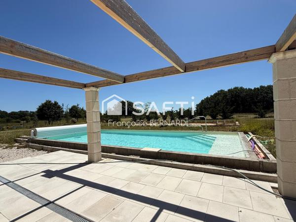Grande villa avec piscine et grand terrain