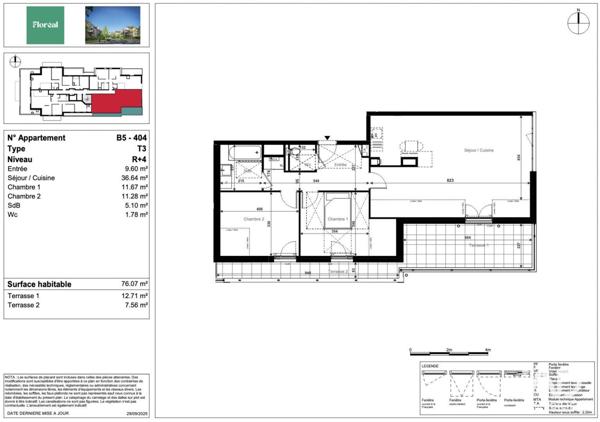 Appartement à vendre 3 pièces 76 m² Chartres