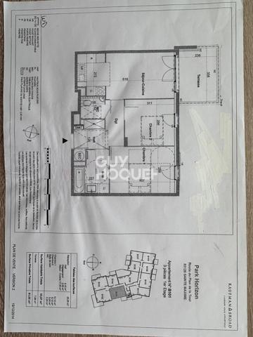 Appartement à vendre de 3 pièces de 53.97 m²