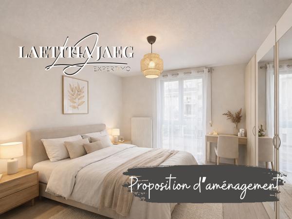 Erstein (67150) APPARTEMENT - 3 PIECES - BALCON - GARAGE - CAVE - TRAVERSANT