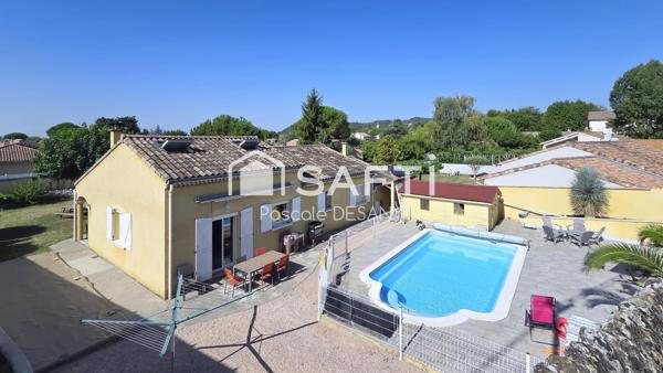 Charmante maison avec beau terrain et piscine