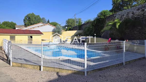 Charmante maison avec beau terrain et piscine