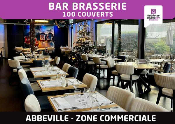 ABBEVILLE, zone commerciale - Bar Brasserie 100 couverts, terrasse 60 places -
