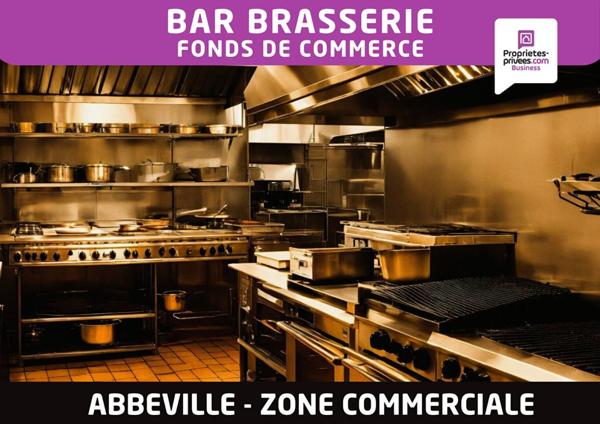 ABBEVILLE, zone commerciale - Bar Brasserie 100 couverts, terrasse 60 places -