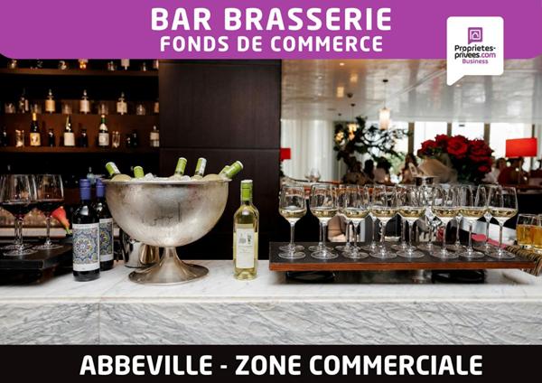 ABBEVILLE, zone commerciale - Bar Brasserie 100 couverts, terrasse 60 places -