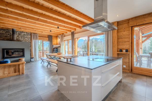 Chalet authentique avec vue panoramique sur le Mont-Blanc