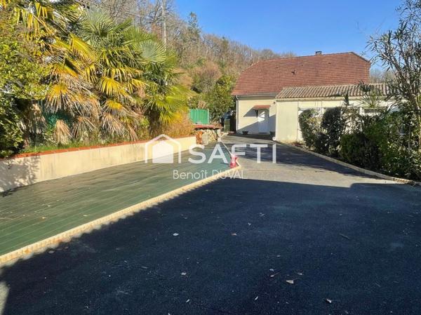 2 maisons indépendantes (135m² et 46 m²) + jardin