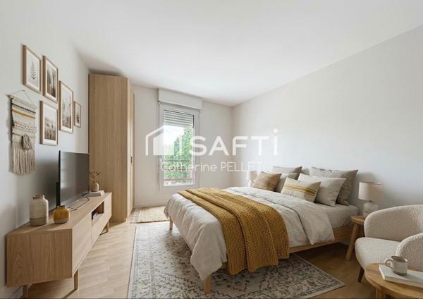 80 m² - 3 chambres - Plein Sud - Centre-ville