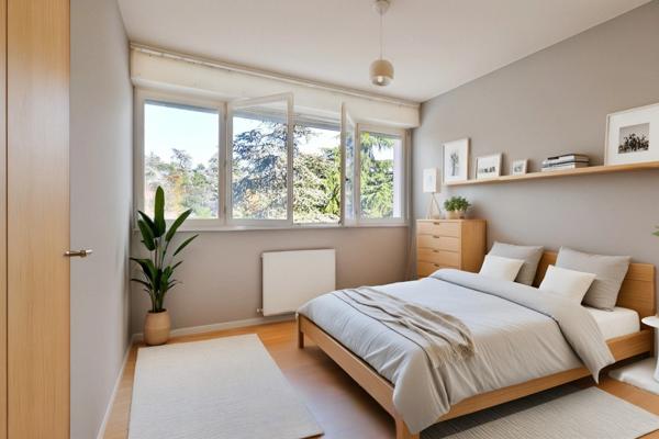 SAINTE FOY LES LYON (69) - Appartement T3 de 68m² avec balcon, place de stationnement extérieure et cave