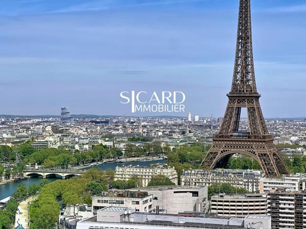 Vue Tour Eiffel & Seine – étage élevé