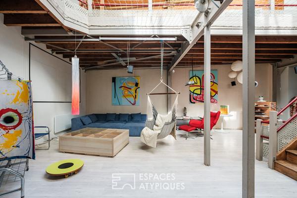 Loft à l’esprit industriel à deux pas des commerces