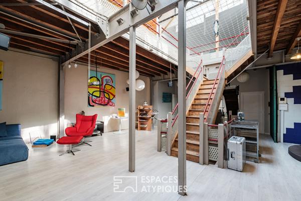 Loft à l’esprit industriel à deux pas des commerces