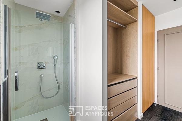 Maison contemporaine avec piscine au calme absolu