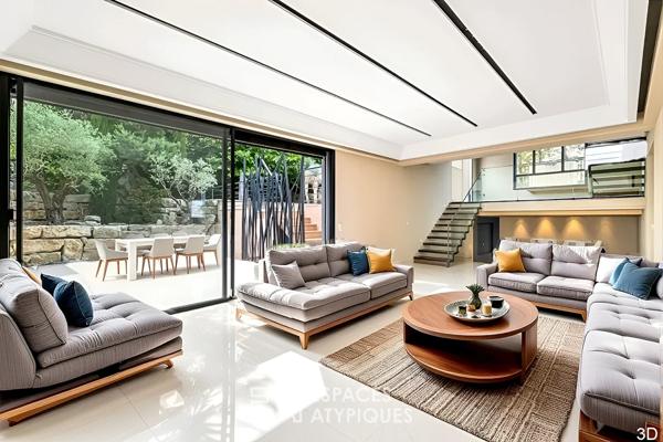 Maison contemporaine avec piscine au calme absolu