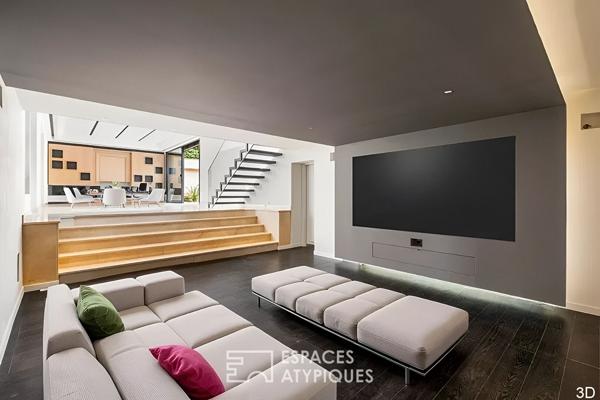 Maison contemporaine avec piscine au calme absolu