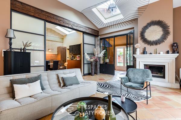 Maison toulousaine rénovée et son pigeonnier avec jardin